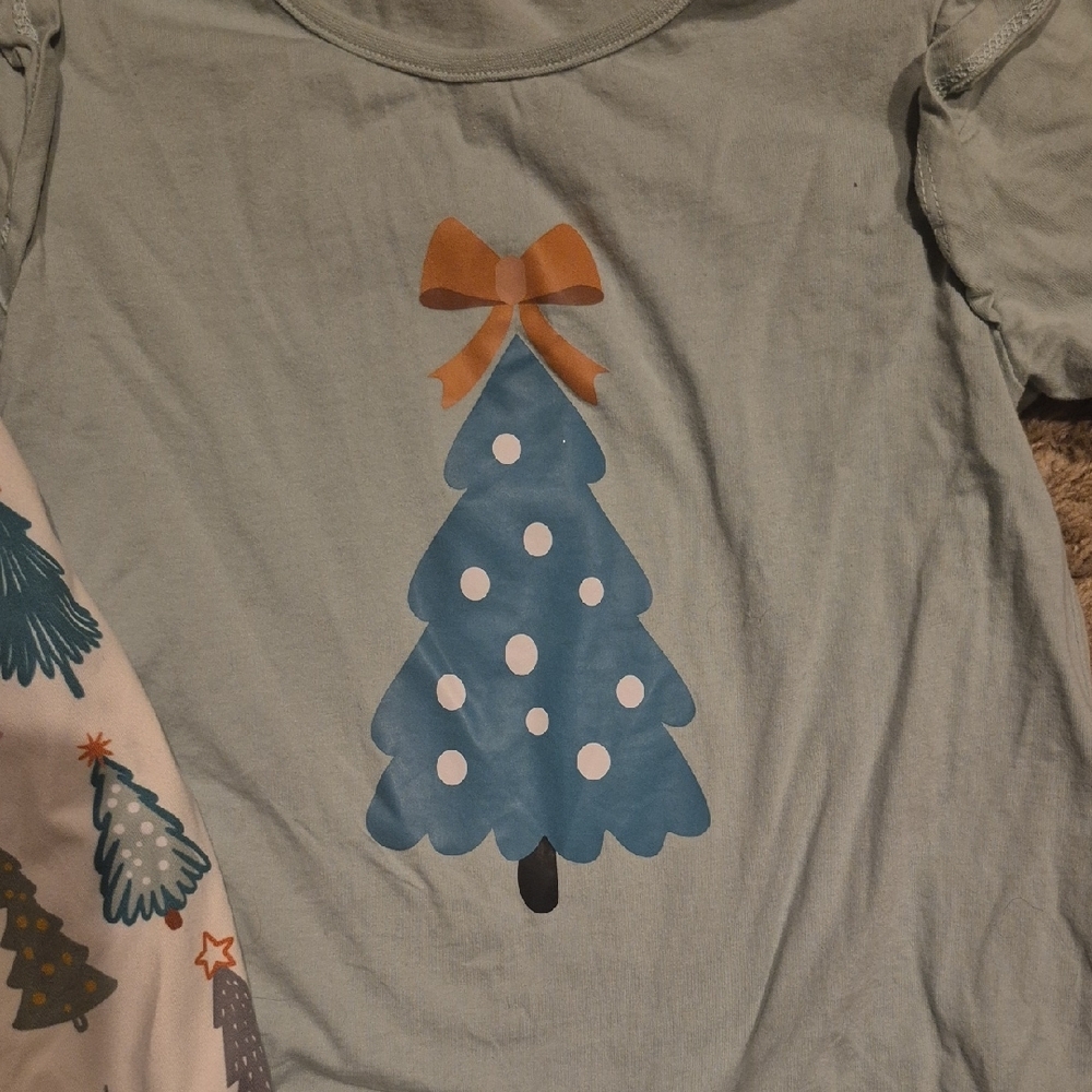 Festive Tree Pajama Set - Picture 2 of 6